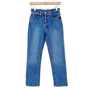 Levi's Button Fly Wedgie Straight Jeans Sz 25
